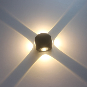 4W LED-Wandleuchte für den Außenbereich, wasserdicht, für Gebäude, Außentor, Balkon, Garten, Hof