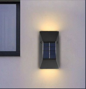 Neuestes Produkt Abs Indoor Hotel Dekoratives Licht Outdoor Ip65 Wasserdichte Solar-LED-Wandleuchte Solarpanel LED-Straßenlaterne