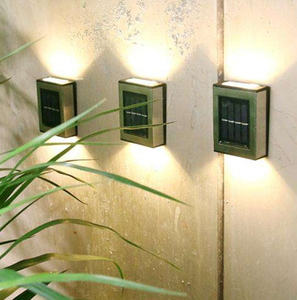 Heißer Verkauf Schöne Schwarze Wasserdichte IP65 Solar Wandleuchte Außentreppe Korridor Licht Für Garten Dekorative Wandleuchte