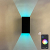 16 Farben APP-Steuerung Gartenleuchte Außerhalb Außen Haus Moderne wasserdichte Outdoor-LED-Wandleuchte Wandmontage