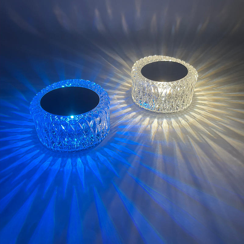 Rose Kristall Tischlampe Schlafzimmer USB Lade Nachttisch Romantisches Nachtlicht Touch Control Tischlampe Blütenblatt Atmosphäre Geschirr Innen Mehrfarbig