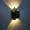 LED-Wandleuchte, Aluminium, für den Außenbereich, IP65, wasserdicht, nach oben und unten, Wandleuchte, für Zuhause, Treppe, Schlafzimmer, Nachttisch, Korridor, 4/6/8 W, 2 Jahre Garantie