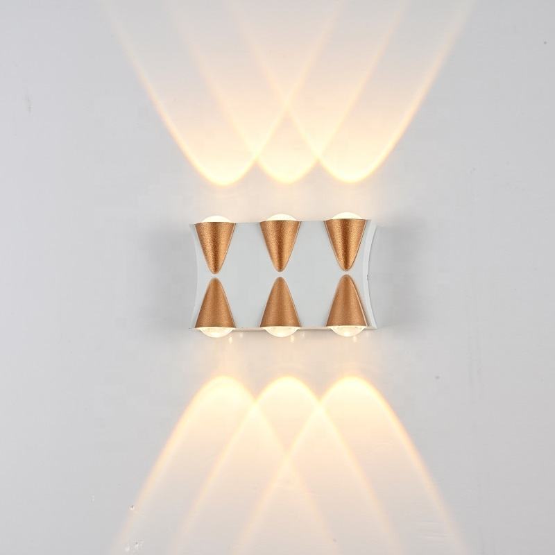 Wasserdichte 4/6W LED Wandleuchte Indoor Outdoor Aluminium Wandleuchte Aufbau LED Garten Veranda Licht Dekoration Zubehör