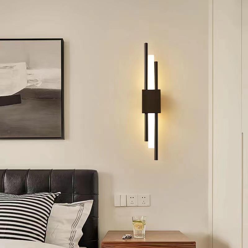 6W lange Streifen Wandleuchte Wohnzimmer Hintergrund Wand Studie Schlafzimmer Nachttischlampe einfache moderne nordische Licht Luxus kreative Gitter