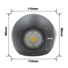 6W 12W AC-85-265V RC Indoor Outdoor Hotel Home Office Dekoration LED Wandleuchte Leuchte Home Wandhalterung Lampe