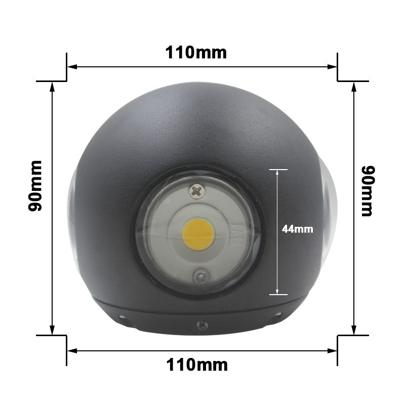 6W 12W AC-85-265V RC Indoor Outdoor Hotel Home Office Dekoration LED Wandleuchte Leuchte Home Wandhalterung Lampe
