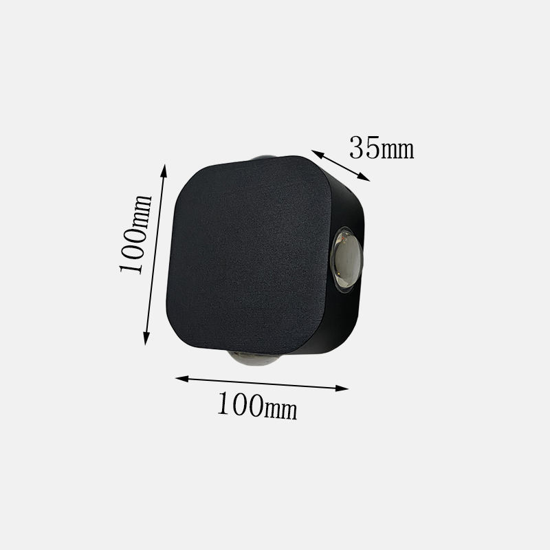 Wasserdichte IP65 4W LED-Wandleuchte für den Außenbereich, Aluminium-Wandleuchte, Garten-LED-Wandleuchte