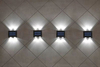 4LED nach oben und unten Solar Wandleuchte Außendekoration Garten Hof Haus Wandleuchte wasserdichte Solarleuchte Garten