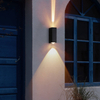 6W Black Beam Moderne Wandleuchte Außenbeleuchtung Innen Wasserdichte LED-Lampe Wohnzimmer Gang Park Landschaft Garten Licht