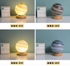 Planet Glaslampe Mond Planet Lampe Dekoration Schlafzimmer Nachttisch Nachtlicht Kreatives Geburtstagsgeschenk aufladbare Schreibtischlampe Tischleuchte