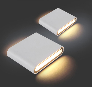 12W IP65 Außenbeleuchtung Moderne Wandleuchte Innen Wasserdichte LED Wandleuchte Wohnzimmer Licht quadratische LED-Wandleuchte