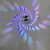 3W RGB-Blumen-LED-Wandleuchte, Wandmontage, ferngesteuertes Nachtlicht, Spiralloch-LED, schöne dekorative Wandleuchte 