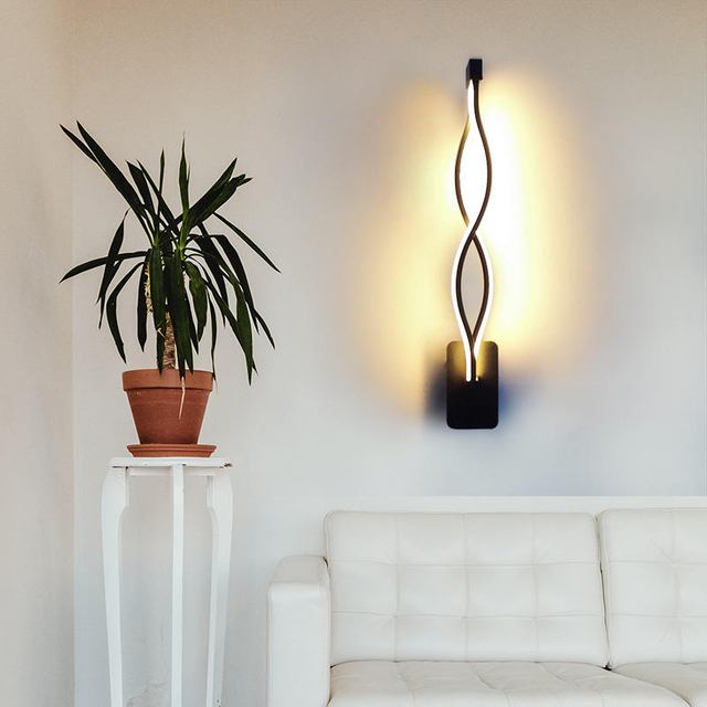 24W 2,4G stufenloses Dimmen stufenlos einstellbare Wandleuchten mit Fernbedienung, Treppenlampe, Flurbeleuchtung, Innenwandlampe