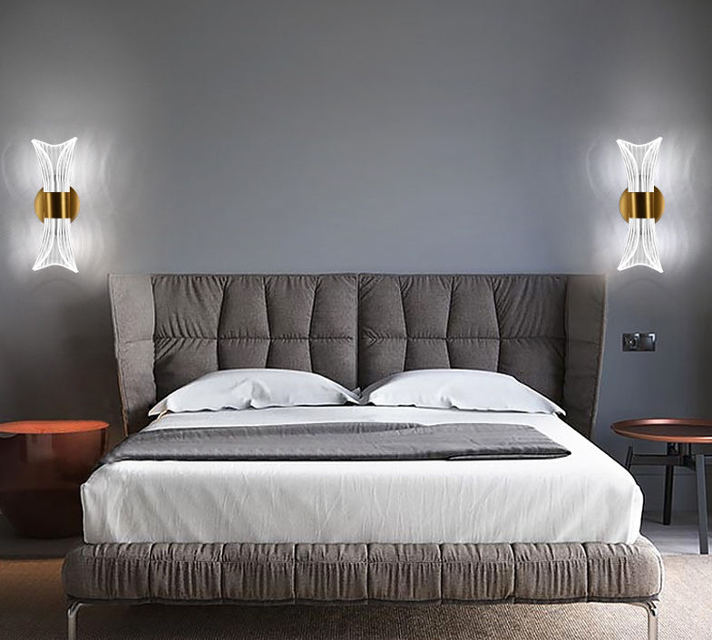 Acryl Wandleuchte Moderne minimalistische Wohnzimmer Schlafzimmer Nachttisch Korridor Hintergrund Wandleuchte Innenbeleuchtung Halterung Licht