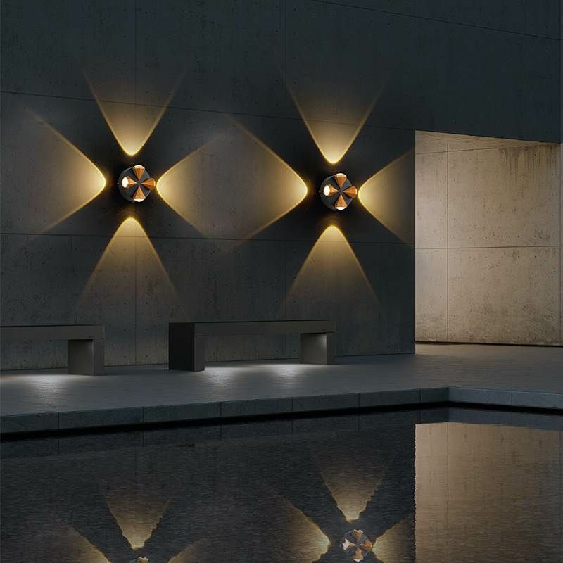 LED Wandleuchte 6W 10W Aluminium IP65 Wasserdichte Außenwandleuchten Garten Veranda Moderne Innen Nordic Wandleuchte Lampe Dekor Beleuchtung