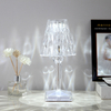 Spanische Rose Kristall Tischlampe Schlafzimmer USB Lade Schreibtischlampe Nachttisch Romantisches Nachtlicht Blütenblatt Atmosphäre Geschirr Innen Mehrfarbig