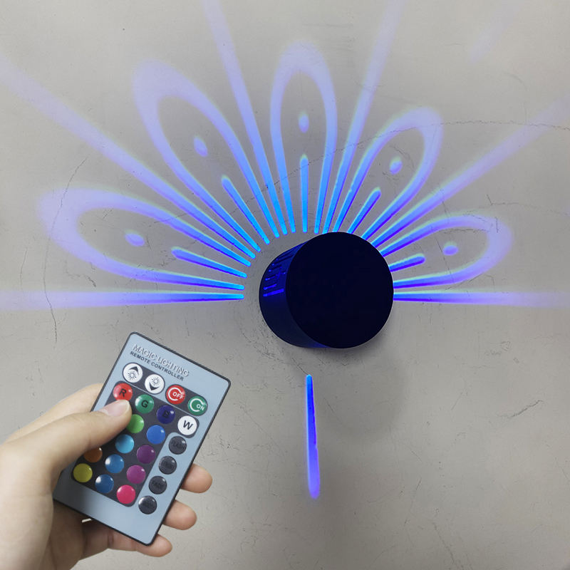 Neue 3W RGB mit Controller Remote Touch bunte nordische Wandlampen Beleuchtung für Party Home Schlafzimmer