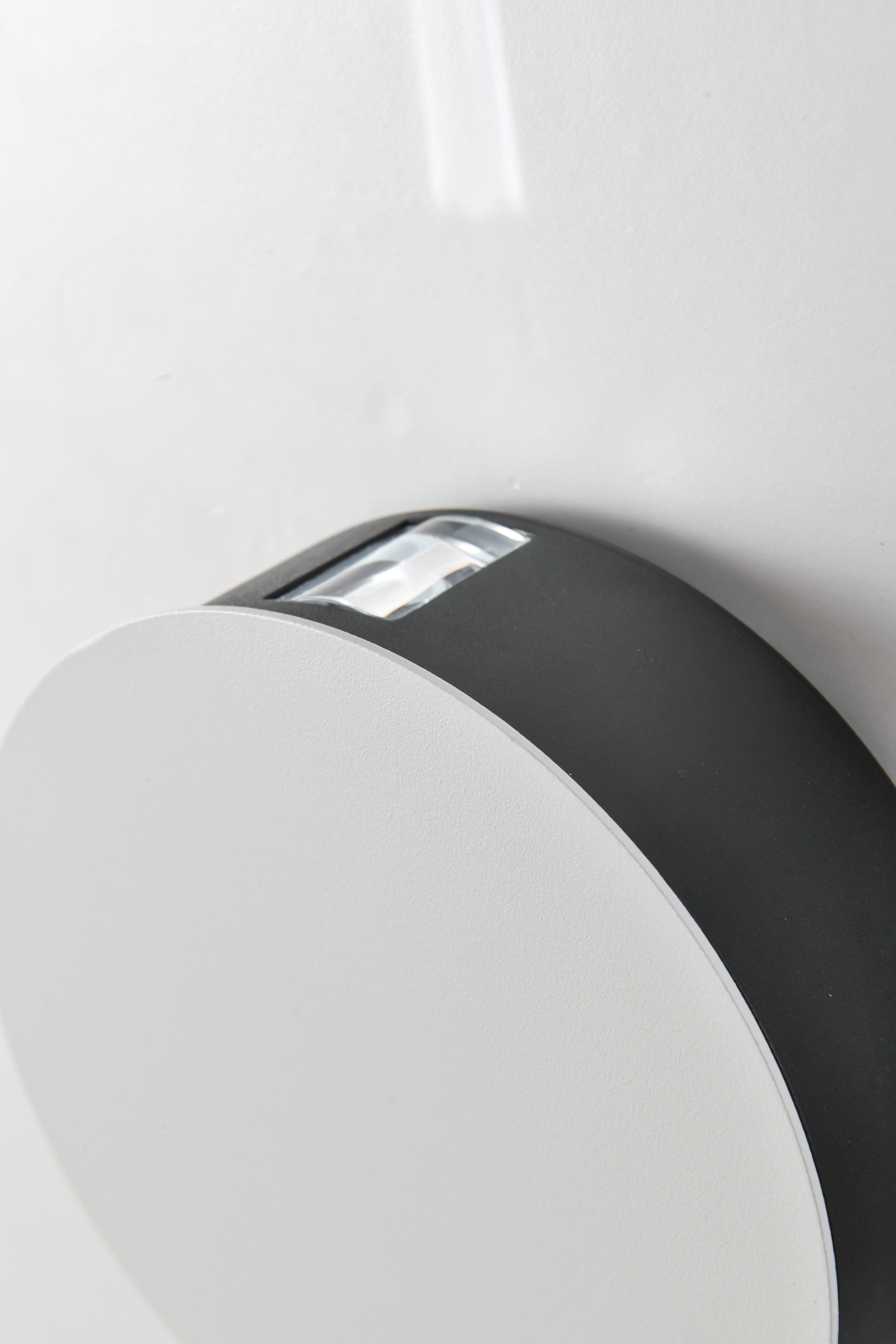 6W LED-Innenwandleuchte, kreisförmige Wandleuchte, vierseitig leuchtende Fernbedienung, Wandleuchte, Wandleuchte, Dekorationslicht, warmweißes/kaltweißes Licht, Schlafzimmer, Wohnzimmer 