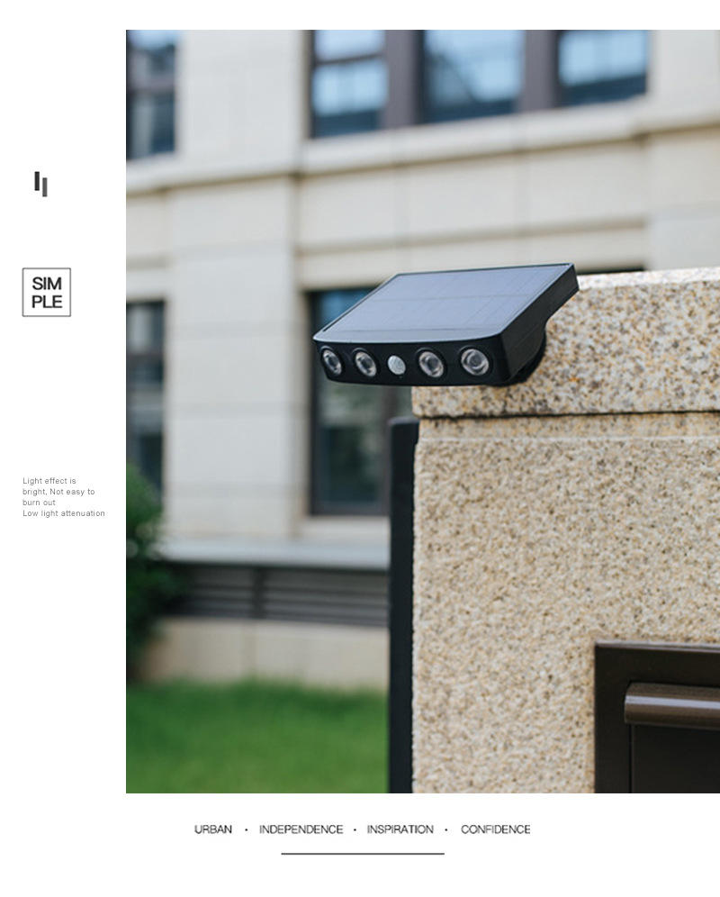 Neuankömmling Außen IP65 Außenbewegungssensor Solar Wandleuchte Lampe Outdoor/Solarlaterne Solarleuchten Outdoor