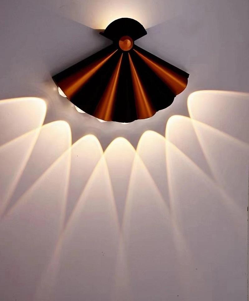 Neue Stil 8W Schwarz Gold Nordic Persönlichkeit Wand Lampe Einfache Led Wohnzimmer Hintergrund Runde Wand Lampe Hotel Minimalistischen