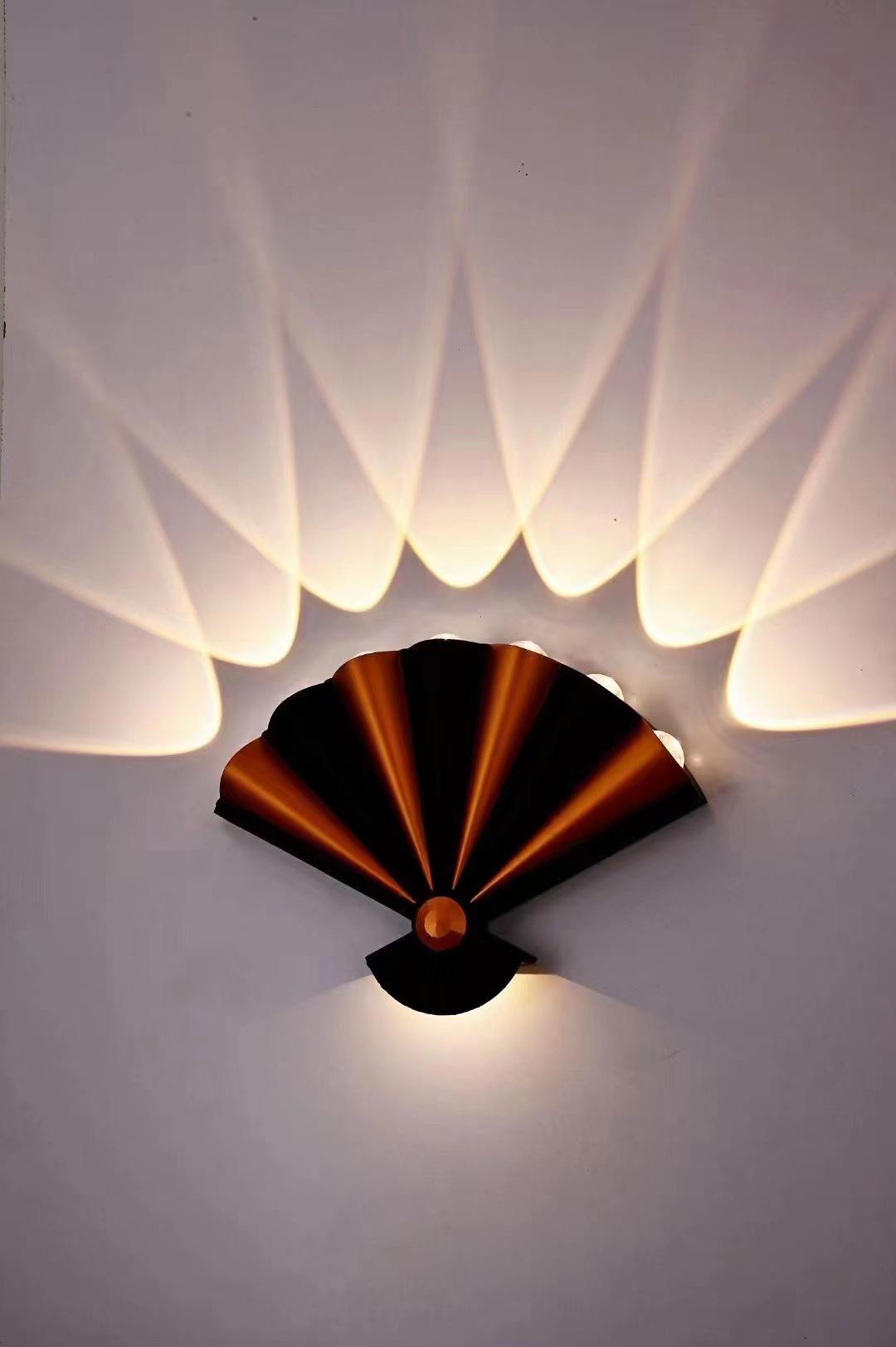 Neue Stil 8W Schwarz Gold Nordic Persönlichkeit Wand Lampe Einfache Led Wohnzimmer Hintergrund Runde Wand Lampe Hotel Minimalistischen