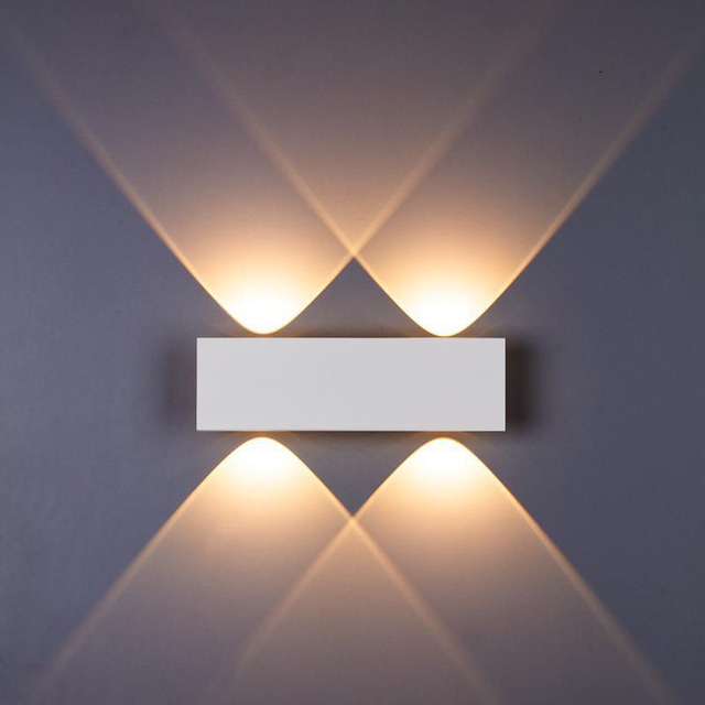 Moderne Indoor LED Wand Lampe Nachttisch Lampe Wohnzimmer Hause Beleuchtung Korridor Gang Dekoration Aluminium Licht AC85-265V
