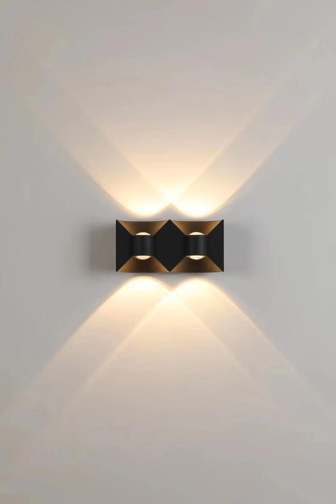 6 W 12 W Bogen Wand Lampe Wasserdichte LED Wand Licht Garten Haushalt Dekorative Lichter Fabrik Preis Schwarz Und Weiß gehäuse