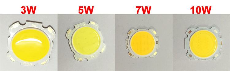 Fabrikgroßhandel COB-Lichtquelle 10-50 W Hochleistungs-High-Display-Index Highlight gelbes Licht weißes Licht COB-Lampenperlen