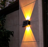 4LEDSolar Wandleuchte für den Außenbereich, wasserdichte LED-Wandleuchten für Hof, Straße, Landschaft, Garten, Dekor, Lampe, Solar-Außenwandleuchte
