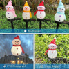 Weihnachten Solar Led-leuchten Schneemann Garten Dekoration Wasserdichte Licht Outdoor Post Lampe Rasen Landschaft Led Solar Beleuchtung 2023
