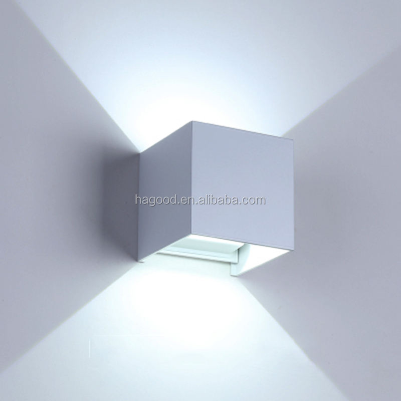 Moderne LED-Wandleuchte nach oben und unten Beleuchtung Würfel Wandleuchte Lampe Halterung Outdoor Home Zimmer Schlafzimmer Hotel Beleuchtung Dekoration