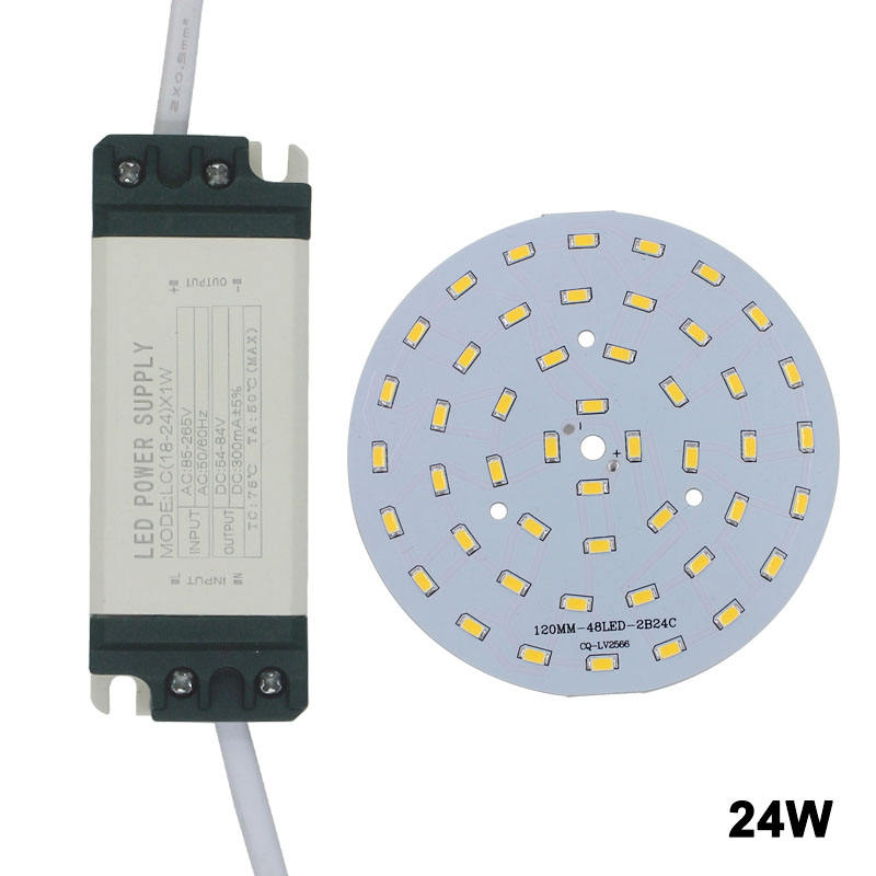 7W SMD5730 Leuchtdiodenchip + Kunststoffgehäuse LED-Treiber-Netzteil für LED-Deckenleuchte