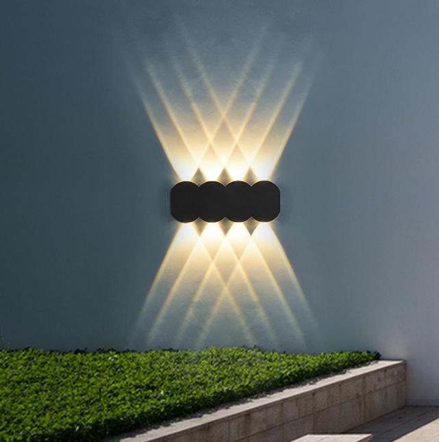 Moderne wasserdichte Outdoor 4W LED Wandleuchte IP65 Aluminium UP And Down Wandleuchte Garten Veranda Wandleuchte Dekoration Licht 110V 220V