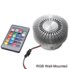RGB-Wandleuchte, rund, Sonnenblume, 3 W, Aluminium, 85–265 V, für den Innenbereich, Zuhause, Bar, Wohnzimmer, Korridor, Hotel, Wandleuchte, bunt