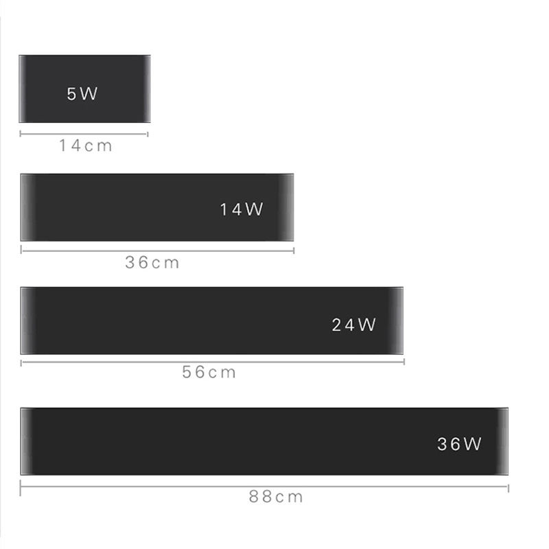 2.4G Moderne minimalistische LED-Aluminiumlampe Nachttischlampe Wandlampe Zimmer Badezimmerspiegelleuchte Direkter kreativer Gang