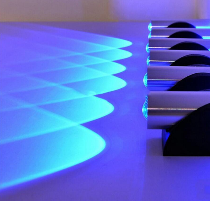 Dekorative LED-Lampe, moderne kurze, gerade Wandleuchte und Restaurant-Innenbeleuchtung, Wandleuchte, Auf- und Ab-Wandleuchte