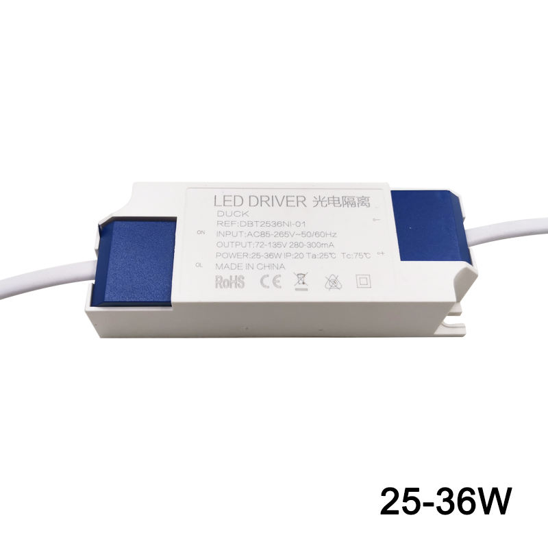 1-36W LED-Beleuchtungstransformatoren Hochwertiger sicherer Treiber AC85-265V Konstantstromversorgung LED-Treiber für LED-Lampe/-Streifen