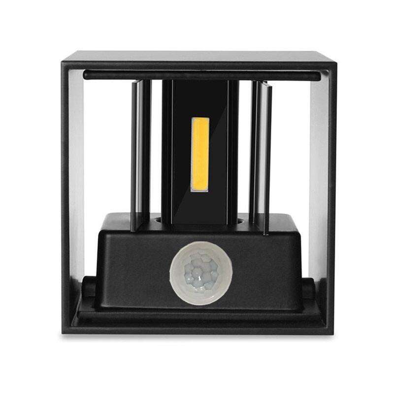 Würfel-Bewegungssensor, hochwertige LED-Wandleuchte, 12 W, weiß, verstellbar, für den Außenbereich, IP65, wasserdicht, für Innen- und Wohnzimmer
