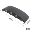 8W LED Wandleuchte Outdoor Indoor Ip65 Up Down Weiß Schwarz Modern Für Zuhause Treppen Schlafzimmer Nachttisch Badezimmer Licht