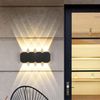 4W 6W 8W Schwarz 001 Wasserdichte Wandleuchte Beliebtes Design Up And Down Wandleuchte Hotellampe LED Wandleuchten