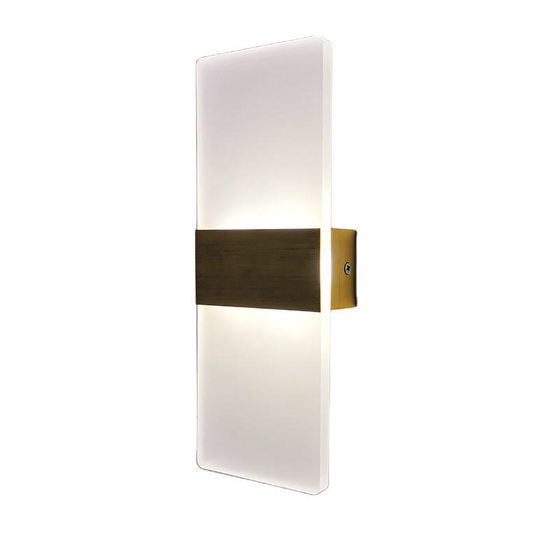 LED-Wandleuchte für Schlafzimmer, Nachttisch, 29 cm, Balkon, Gang, Aluminium, Acryl, Wandleuchte, Flur, Wandleuchte
