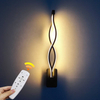 21 W LED-Wandleuchte, 2,4 G, stufenlos dimmbare Wandleuchten mit Fernbedienung, Treppen, Korridor, lang, warmweiß, drei Farbtemperaturen
