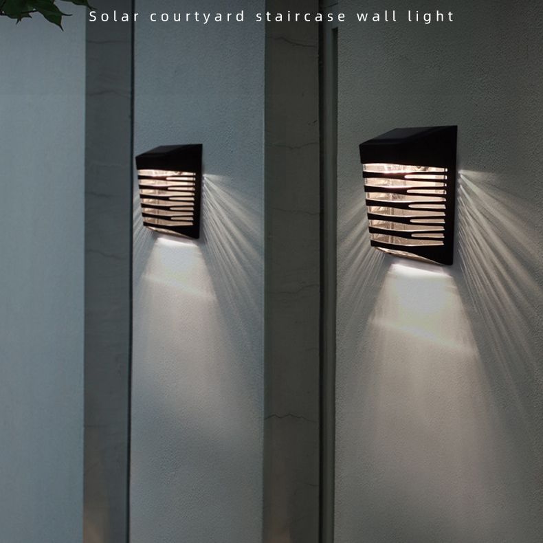  Wasserdichte aktivierte Wandleuchte für den Außenbereich, LED-Solar-Wandleuchte, Bewegungsmelder, Gartenbeleuchtung für die Außenbeleuchtung im Innenhof