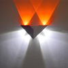 Neue moderne dreieckige Aluminium-Innenwandleuchte mit 6 LEDs in V-Form