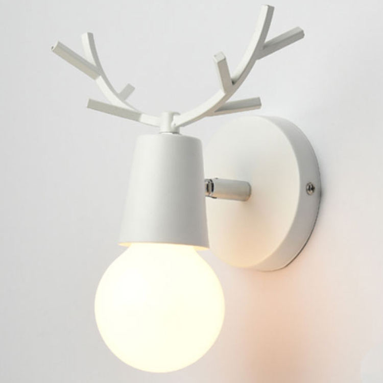 Nordic einstellbare LED Wand Lichter bunte cartoon Deer Antlers schlafzimmer lese leuchte wand montiert kinder zimmer beleuchtung E27
