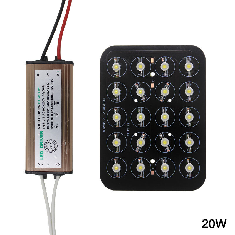 LED-Chip, 12 W, 18 W, 20 W, 24 W, 30 W, 36 W, 48 W, Hochleistungs-Lampendioden, AC85–265 V, wasserdichter LED-Treiber für vergrabene Leuchten