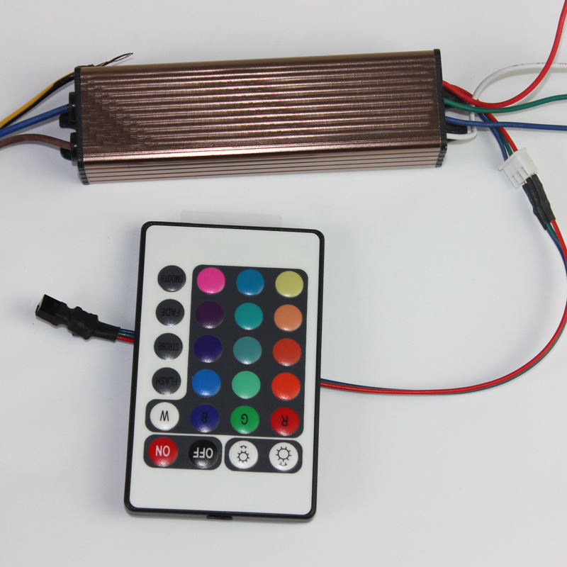 10-100W LED-Treiber AC85-265V DC25-38V Netzteil Wasserdicht IP66 LED-Transformatoren + RGB-Fernbedienung für LED-Licht DIY