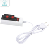1,5 m Draht 2/4-polige Halterung, weißer EU-Stecker, Tester, LED-Lampen-Adapter, Schalter, hohe Qualität für LED-Treiber-Chip-Lampen-Lichtleiste