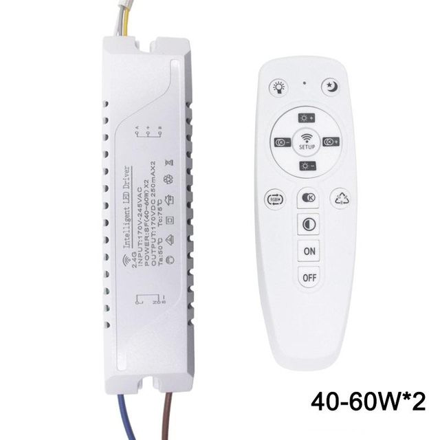 12-60W*2 LED intelligenter Treiber AC170-245V 2,4G WIFI Netzteil Beleuchtungstransformatoren für Telefonkontrolllampe