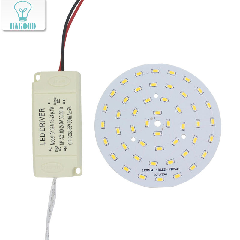 3W 5W 7W 9W 12W 15W 18W 24W SMD5730 Leuchtdiodenchip + Kunststoffgehäuse LED-Treiber-Netzteil für LED-Deckenleuchte